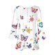 thumbnail image 4 of ICHUANYI Liquidación Mujer Cuello en V Casual Manga 3/4 Floral Impreso Túnica Camisas Verano Camisas Básicas Blusa Plisada ICHUANYI WER202308230618, 4 of 5