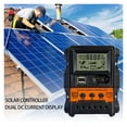thumbnail image 3 of Solar Charge Controller PWM Controller With LCD Display 10A 20A 30A 12V 24V Dual USB 5V Output Solar Panel Charger Regulator, 3 of 6