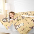 thumbnail image 4 of Homewish Cute Otter Full Size Comforter Sets 3-Piece for Children Teenagers,Stars Print Bedding Comforter Set,Cartoon Animal Koi Fish Lightweight Bedding Sets,Super Cozy Room Decor,Reversible, 4 of 8