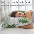 thumbnail image 5 of St. Patrick's Pillow Covers, Linen Long Throw Pillow Case, Luck Shamrock Eucalyptus Leaves Flowers Grey Wooden Holiday Pillow Protector Decorative Cushion Cover for Living Room/Bedroom 20" x 30", 5 of 8