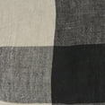 thumbnail image 7 of Mercana Raquel 13L X 21W Beige And Black Fabric Plaid Decorative Pillow Cover, 7 of 7