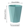 thumbnail image 2 of 2.6 Gallon Small Can, Diamond-Shaped Wastebasket for Bathroom, Bedroom, Office, and Kitchen, Compact Garbage Bin for Narrow Spaces, 2 of 7