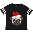thumbnail image 3 of Inktastic Christmas Pug Dog Santa Boys or Girls Toddler T-Shirt, 3 of 5