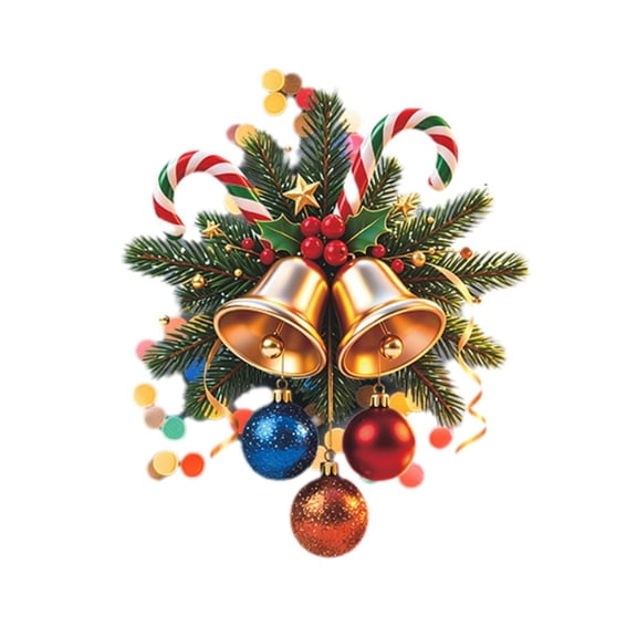 Christmas Window Clings Reusable Static Stickers for Glass Doors, Balconies and Storefronts