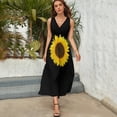 thumbnail image 5 of Sunflower Sleeveless Dress Summer skirt beach outfits for women, 5 of 6