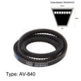 thumbnail image 2 of Unique Bargains 840mm Inner Girth 10mm Width Cogged V Belts Rubber Drive Belt for Power Transmission, 2 of 6