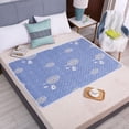 thumbnail image 2 of Colchón impermeable y lavable para orina de bebés y niños pequeños, bonito protector de cama con dibujos animados, pañales, almohadillas para orina, tela transpirable, 2 of 4