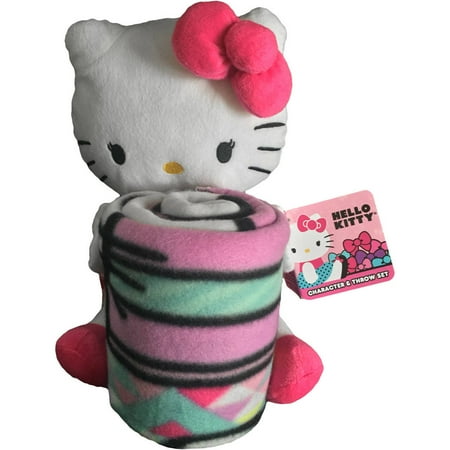 Hello Kitty Throw Blanket Plush Doll Character Hugger ...
