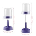 thumbnail image 4 of Unique Bargains Soporte ajustable para cepillos de dientes con tapa para baño Soporte para cepillos de dientes eléctrico Azul 10.63", 4 of 6