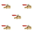 thumbnail image 3 of ZheElen Versatile Threaded Brass Ball Valve for Multiple Uses 16mm 8mm Red 5Set, 3 of 6