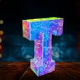 thumbnail image 5 of PuSpu Valentine's Day Decoration Colorful Letters LED Lights Day Halloween Christmas Birthday Dress Up Decoration Gift Party Decoration 26 Capital Letters Ornament, 5 of 8