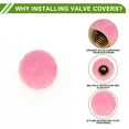 thumbnail image 6 of Unique Bargains 4 Pcs Tire Valve Stem Caps Decorative Shining Ball Style Tyre Valve Dust Covers 7x18mm Plastic Copper Pink, 6 of 7