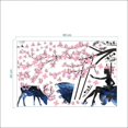 thumbnail image 4 of Bienvenido, calcomanía de pared con silueta de alce y niña en columpio de árbol con mariposas rosas, calcomanías decorativas extraíbles para pared, calcomanías de vinilo para pared para sala de estar, 4 of 6