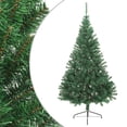 thumbnail image 5 of vidaXL Artificial Half Pre-lit Christmas Tree with Ball Set Green 120 cm, 5 of 5