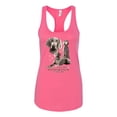 thumbnail image 2 of If It's Not a Weimaraner It's Just a Dog Gift | Womens Dog Lover Jersey Racerback Tank Top, Hot Pink, Large, 2 of 3