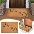 thumbnail image 4 of Door Mats Outdoor Entrance Spring Natural Coir Door Mat Doormats Outdoor Waterproof Spring Rug Outdoor All-Weather Heavy Duty Doormat Mats for Entrance High Traffic Areas Entry, 16x24 Inch Hi Bye, 4 of 7