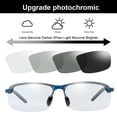 thumbnail image 3 of Gafas de sol YIMI, polarizadas, fotocromáticas, con montura azul, 3 of 6
