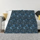 thumbnail image 1 of Fotbe Winter Blue Forest Deer Manta de Franela con Estampado, Manta Ultrasuave para Cama, Sofá, Auto, Hipoalergénica y Antibolitas-40"x30", 1 of 6