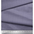 thumbnail image 2 of Soimoi Purple Cotton Poplin Fabric Plaid Check Print Fabric by the Yard 56 Inch Wide, 2 of 3