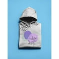 thumbnail image 3 of Modern Style Violet Nature Hoodie Women -Image by Shutterstock, Female Small, 3 of 4