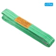 thumbnail image 3 of Uxcell 2" x 10 FT Lift Strap 2 Ply 4409lbs Capacity Webbing Lifting Moving Straps for Rigging Hoisting, 2 Pack Green, 3 of 7