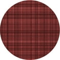 thumbnail image 1 of Ahgly Company Machine Washable Indoor Round Transitional Maroon Red Area Rugs, 8' Round, 1 of 7