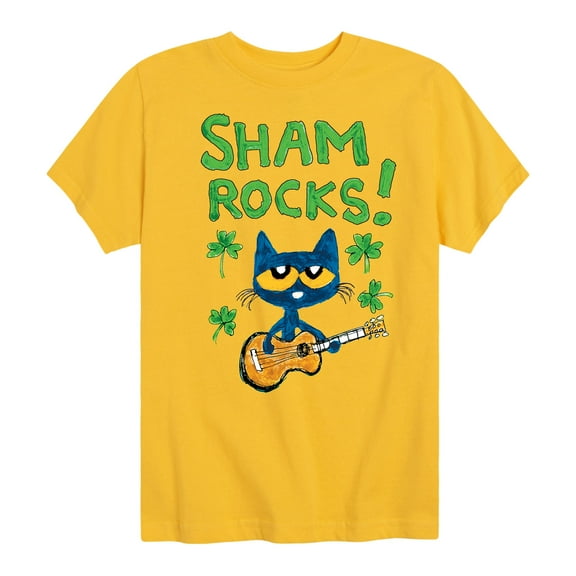 Pete The Cat - Sham Rocks - Toddler And Youth Short Sleeve Graphic T-Shirt