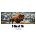 thumbnail image 6 of Pickup Car Window Stickers Decal Rear Window Decals for Trucks One Way Visual Waterproof Truck Back Window Tint Decal Graphic Perforated Vinyl Truck Stickers 66X 22inch Mountain Bison Landscape, 6 of 6
