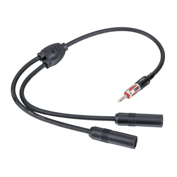 19in Y Adapter Connector Vehicle Accessory Auto Radio Stereo Extension Cable Car Radio Antennas Splitter Adapter