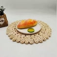 thumbnail image 6 of Big Save!Natural Straw Woven Placemat, Corn Husk Flower Mat, 38cm Heat Insulation Non-Slip Placemat, 6 of 9