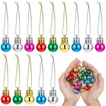 Milisten 24Pcs Christmas Hanging Pendant for Festive Home Decor Assorted Color Plastic