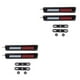 thumbnail image 2 of Kenally 2 piezas / juego Luz de rejilla delantera automotriz Lámpara de montaje de clip LED desmontable Rojo blanco 2piezas, 2 of 6