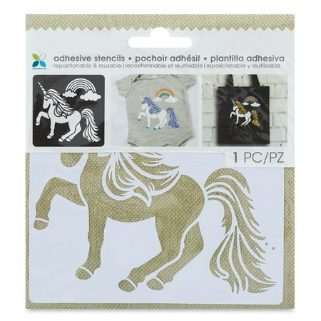adhesive momenta fabric unicorn stencil