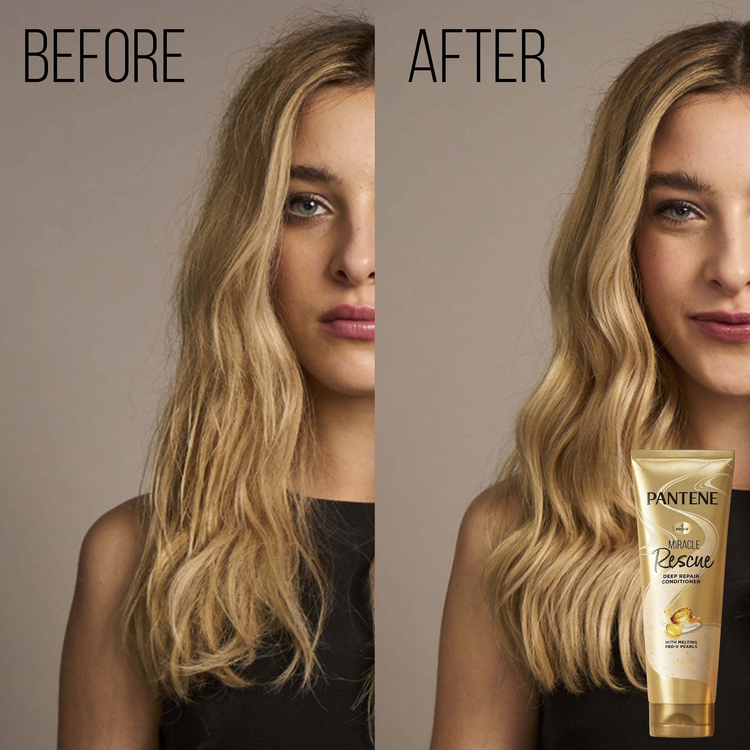 Pantene Sulfate-Free Pro-V Miracles Infinite Lengths Biotin + Collagen Shampoo, 13.5oz and Miracle Rescue Deep Repair Conditioner, 8oz