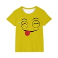 thumbnail image 3 of Piuwrlz 4 T Boys Short T-Shirts Sleeve Toddler Funny Graphic Shirts Tops Pullover T Shirts Yellow Size 4 Years, 3 of 7