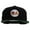Black, variant on Mario The Bowsers Embroidered Wool Blend Prostyle Snapback Cap - Black OSFM