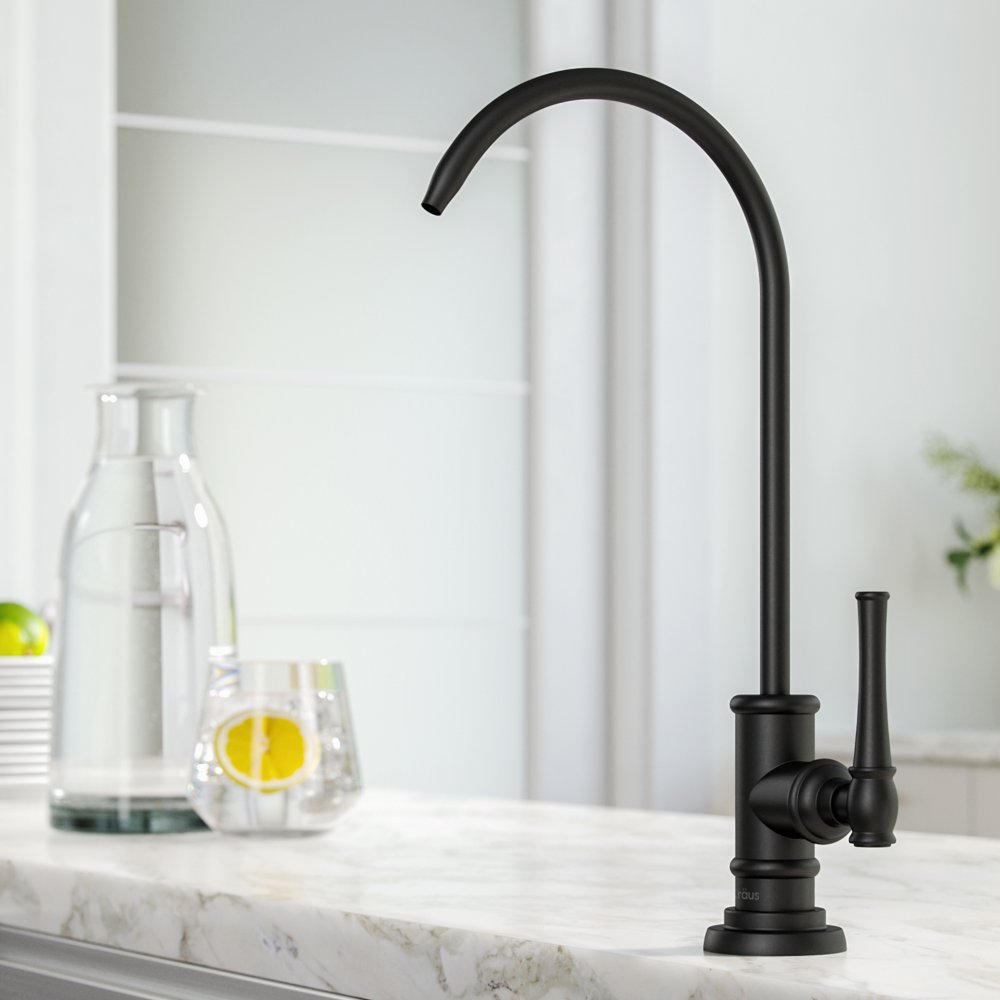 Allyn 100 LeadFree Kitchen Water Filter Faucet in Matte Black