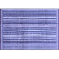 thumbnail image 1 of Ahgly Company Machine Washable Indoor Rectangle Abstract Blue Modern Area Rugs, 2' x 3', 1 of 4
