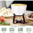 thumbnail image 5 of 4 Pieces Large Butter Warmers with 20 Tealight Candles, Ceramic Set for Chocolate, Cheese & Seafood, Dishwasher & Microwave Safe, 5 of 8