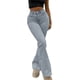 thumbnail image 3 of TaTaai Women High Waisted Flared Denim Jeans Street Fashion Stretch Slim Fit Denim Pants with Pockets Casual Daily Wear Gift, 3 of 9