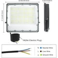 thumbnail image 7 of OUSIDE LED Outdoor Spotlight 200 W, 20000 LM Super Bright LED Floodlight without Plug, 6500 K Cool White LED Floodlight IP66 Waterproof Outdoor Spotlight for Backyard, Garden, Garage, Hallway, 7 of 7
