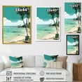thumbnail image 4 of Designart "Serenity Chair by the Beach Island Relaxation" Coastal Framed Wall Art - Coastal Green Coastal Tropical Living Room Framed Canvas Art, 4 of 6