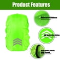 thumbnail image 4 of Reflective Backpack Rainproof Cover 10L-50L Lightweight 35-60g Bag Protective Cover for Outdoor Hiking Waterproof 24H, 4 of 9