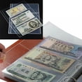 thumbnail image 2 of 20 Pcs Pages d'Album de Billets de Banque Transparentes, Collection de Billets de Banque, 2 of 9