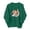 Army Green, variant on Women's 3D Cute Cat Print Sweatshirt Casual Long Sleeve Crewneck Pullover Fasion Loose Fit Shirts