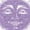 Purple, variant on Women's Mystical Sun Moon Face Celestial Graphic V-Neck Short Sleeve Casual Boho Aesthetic Daily T-Shirt Top