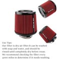thumbnail image 3 of 76mm 3 inch High Flow Round Tapered Cone Air Intake Top Filter Design Air Intake Cone Filter 163mm tall, 3 of 8