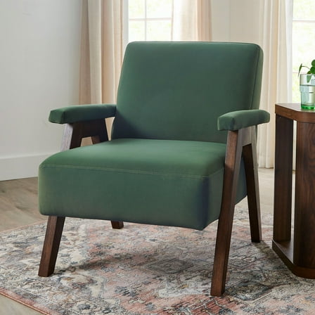 Better Homes & Gardens Ezra Accent Chair, Olive Green