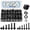 Black-Flange M6 M8 M10 Hex Bolts, variant on 280Pcs Metric Flange Bolt Assortment, M6x1.0, M8x1.25, M10x1.5 (12mm to 30mm) Assorted Hex Bolts and Nuts Washers Kit for Automotive, 10.9 Black Zinc Galvanized