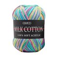 thumbnail image 4 of Birdeem Colorful Hand Knitting 50G Knitting Crochet Milk Soft Baby Cotton Wool Yarn, 4 of 10